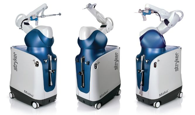 Stryker Mako robotic arm will be used for total knee and total hip replacement